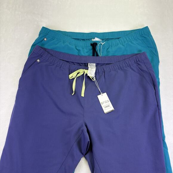 Figs Tansen Jogger Medical Scrub Bottom Pants Mens Size 4 XLS SHORT (2 Pair) - Picture 9 of 9